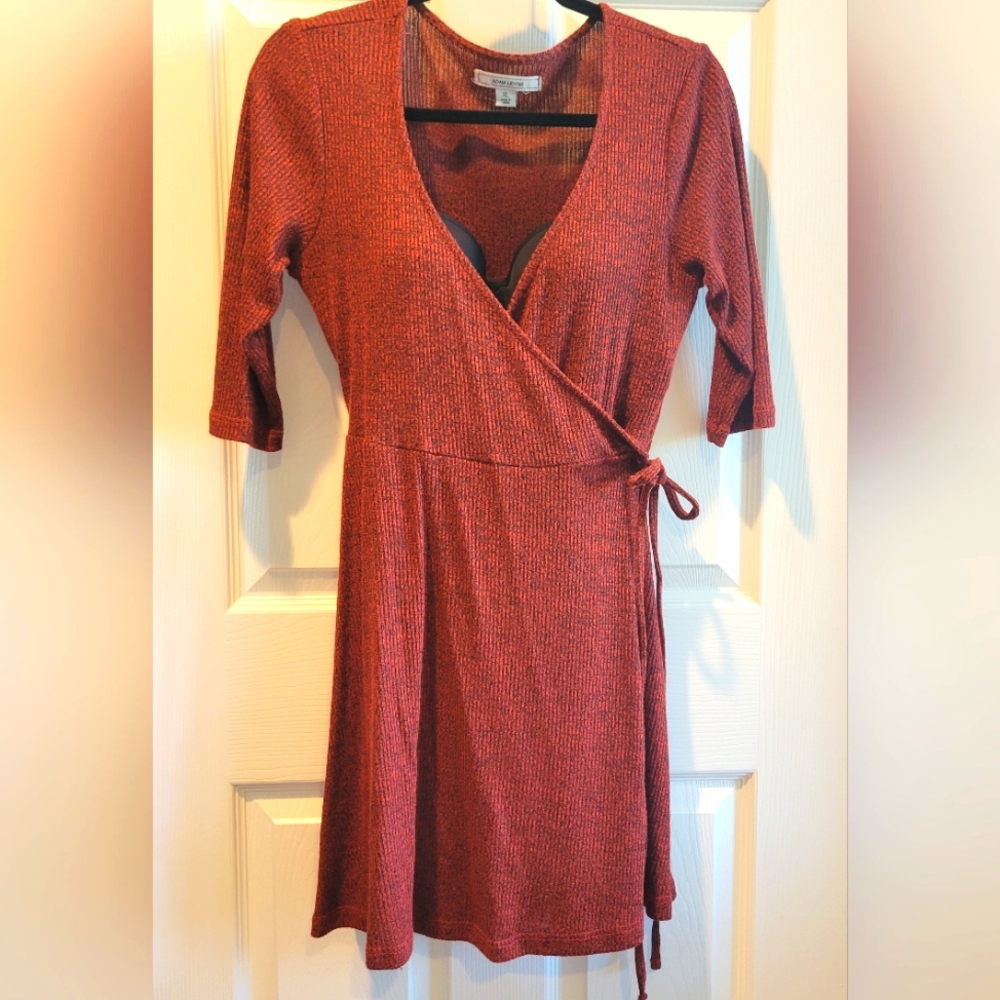 Adam Levine Collection Rust Mini Wrap Dress